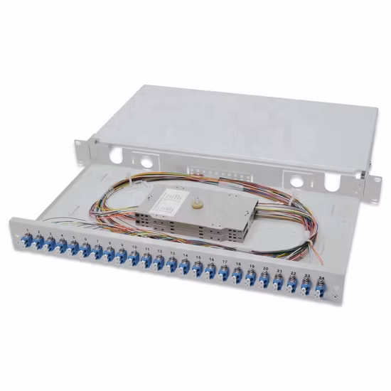 SC LC FC ST Fiber Optic Patch Panel, Can Provide Fixed Type/LGX Rack Mount/Slide Out/Swing Out/Wall Mount Enclosures/ODF Patch Panel