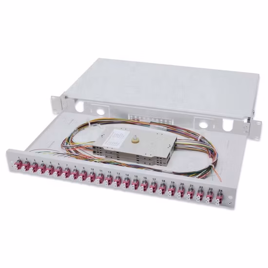 SC LC FC ST Fiber Optic Patch Panel, Can Provide Fixed Type/LGX Rack Mount/Slide Out/Swing Out/Wall Mount Enclosures/ODF Patch Panel