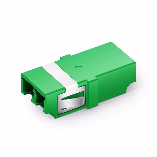 Single Mode LC/APC Duplex Plastic Fiber Optic Adapter Without Flange