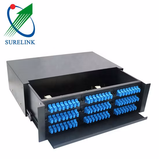 Abalone Rack Wall Mount 24 Port ODF Fiber Termination Box Fiber Optic Patch Panel