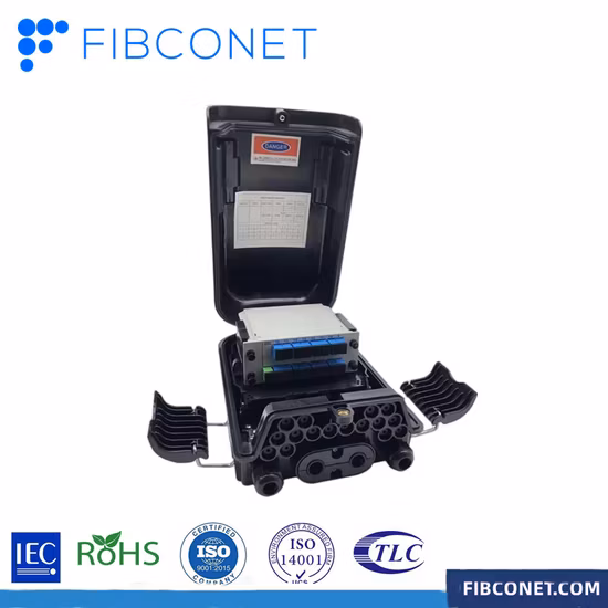 24 Cores 1X16 1X24 1X32 Splitter Fiber Optic FTTH Outdoor Termination Distribution Box