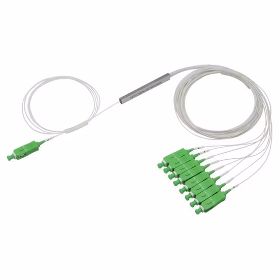 Premium FTTH Cassette Type Fiber Optic PLC Splitter 1*8 SC/PC 09mm with Excellent Uniformity & Reliability