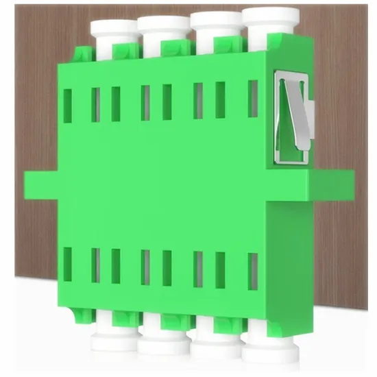 Fiber Optic Sc LC Quad Connector Adaptor PVC FTTH Indoor