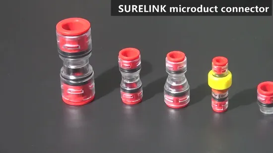 Fiber Optic Cable Couplings HDPE Air Blow Fiber Straight Gasblock Microduct Connector